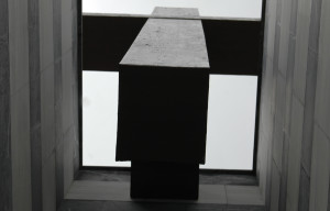 Composites GRP en cruz con acabado en madera