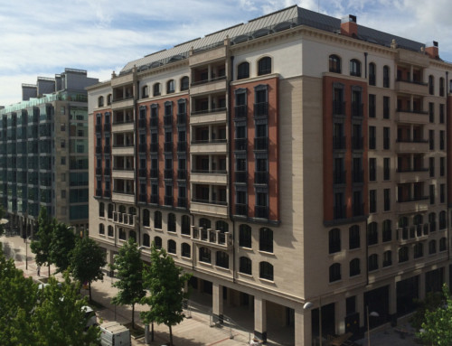 Fachada completa en materiales compuestos GRP, Parkeder en Bilbao