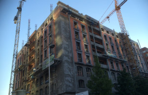 Fachada completa en materiales compuestos GRP, Parkeder en Bilbao