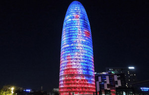 Materiales compuestos GRP estructurales en Torre Agbar, Barcelona