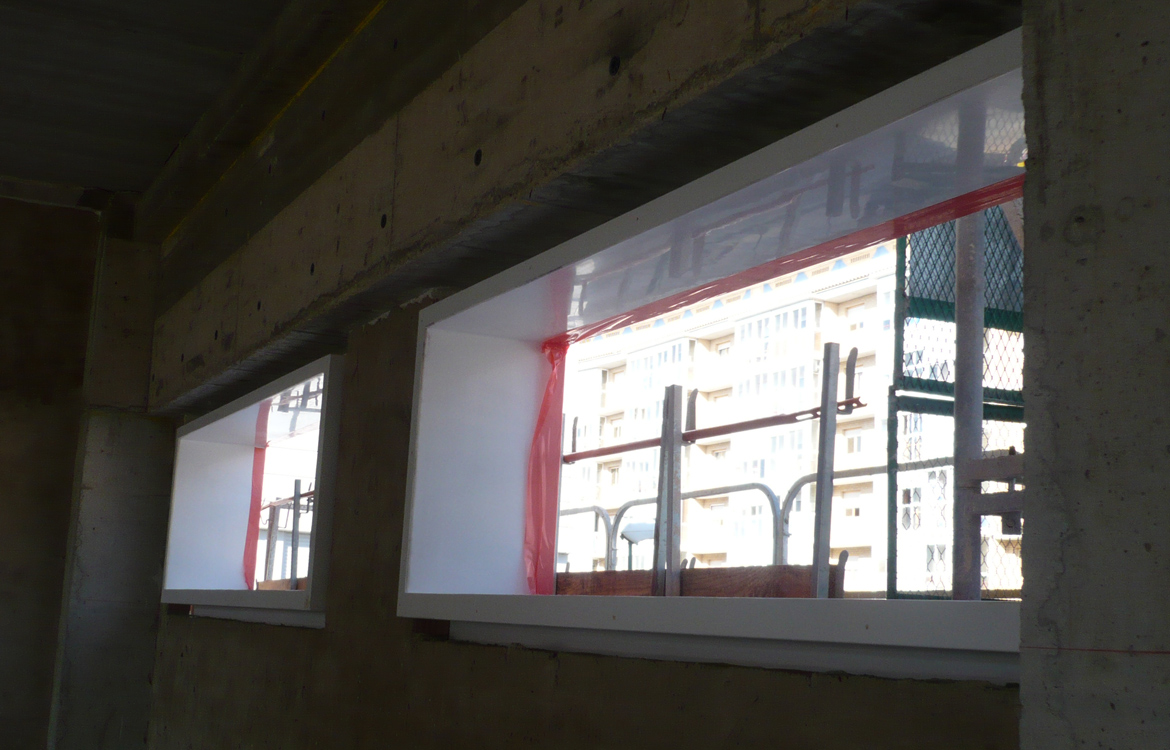 Recercado con aislamiento en función premarco, Zaragoza