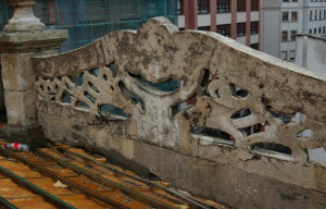 Rehabilitación de antepechos y pináculos en el Antiguo Mercado de Abastos