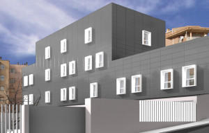 Resolución del recercado en fachada ventilada, Illueca (Zaragoza)