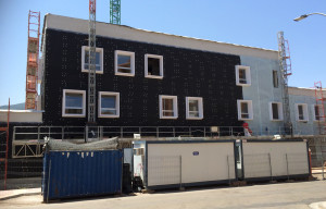 Resolución del recercado en fachada ventilada, Illueca (Zaragoza)